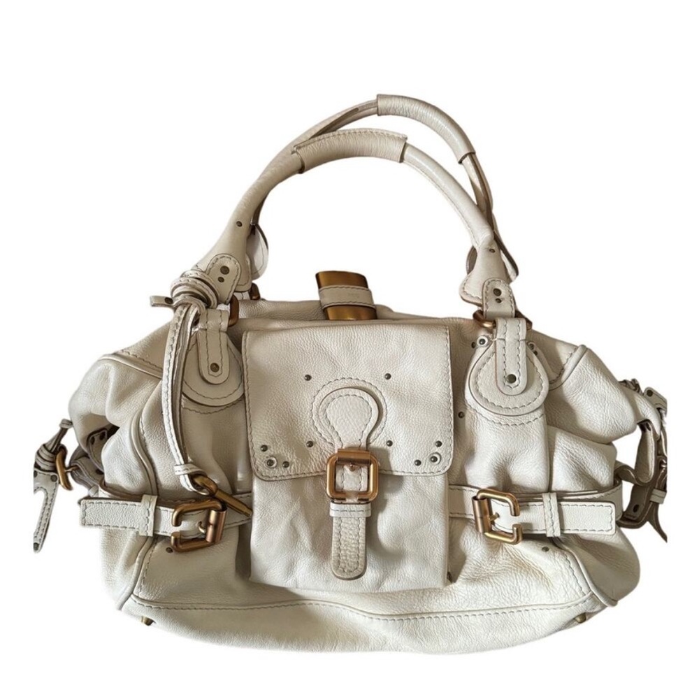 Chloe Paddington ivory leather bag